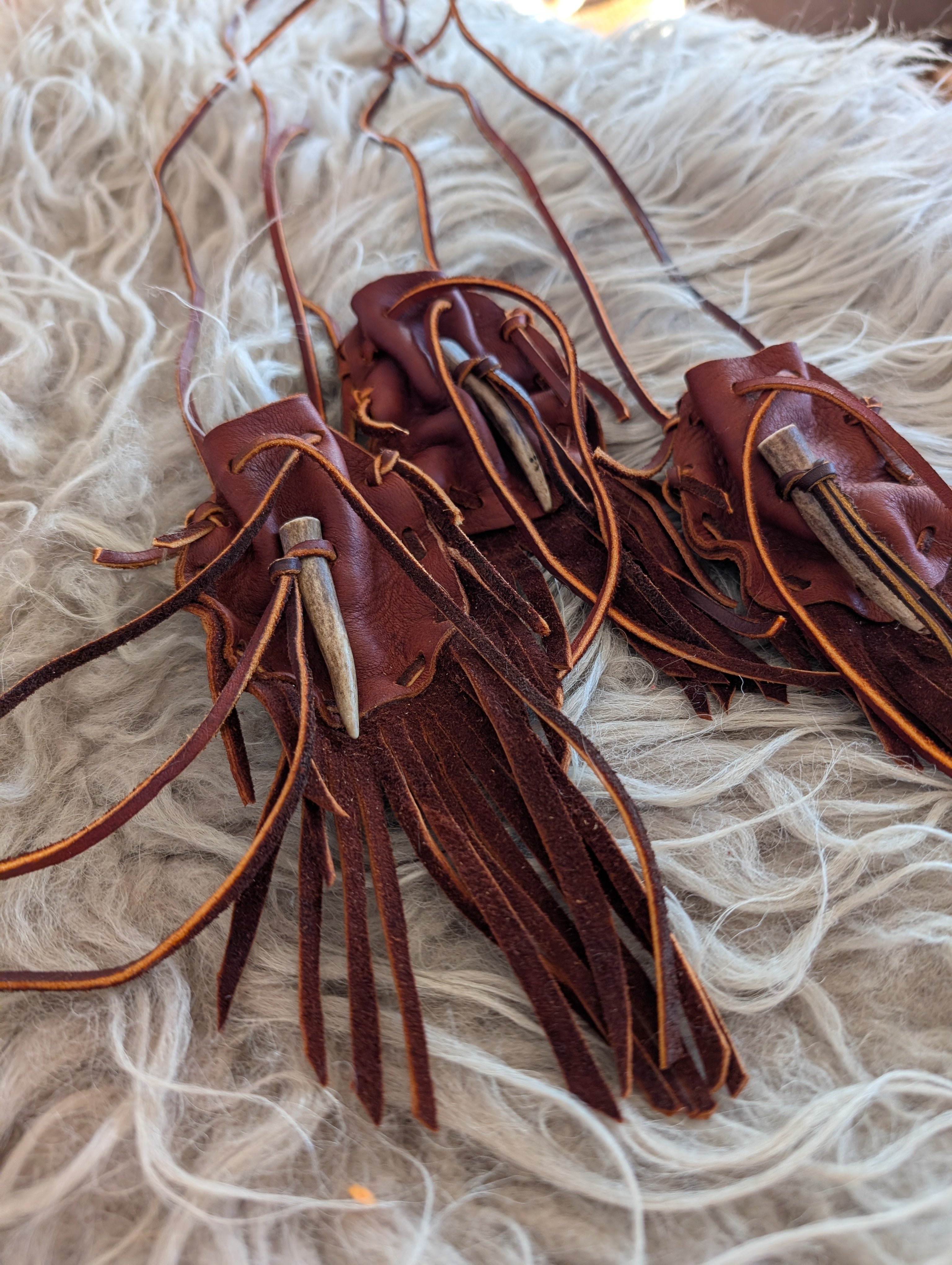 Leather medicine bag